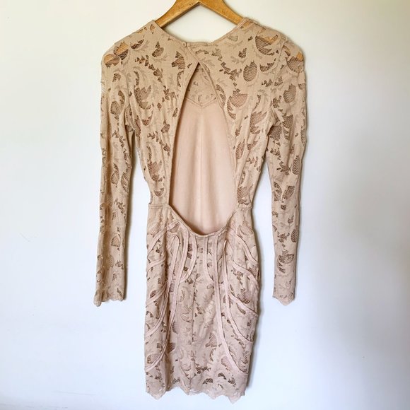 COCKTAIL DRESS • Lace + Embroidered • Size 2 - Picture 3 of 7